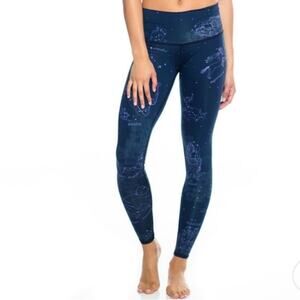 Teeki Stardust Hot Pants Leggings Navy Blue High
Rise Constellations Small